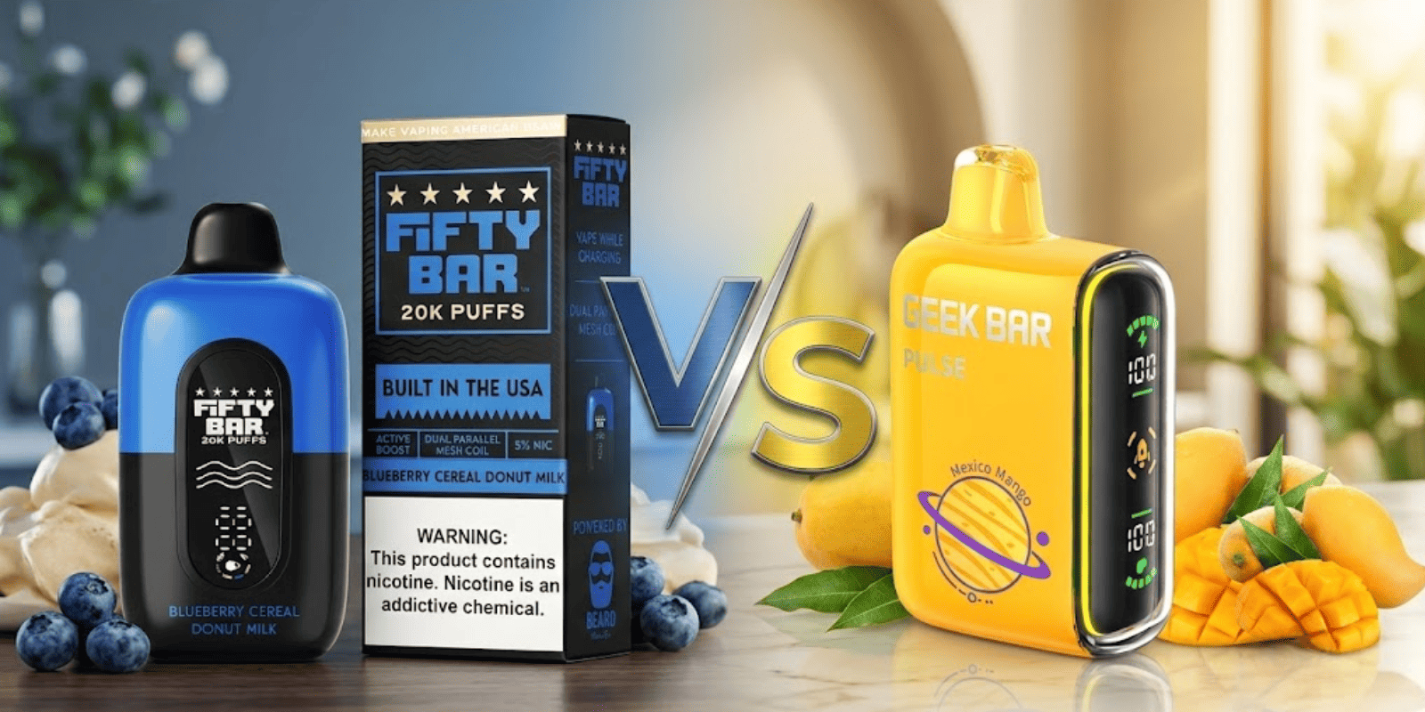 Fifty Bar vs Geek Bar: How Do They Compare?